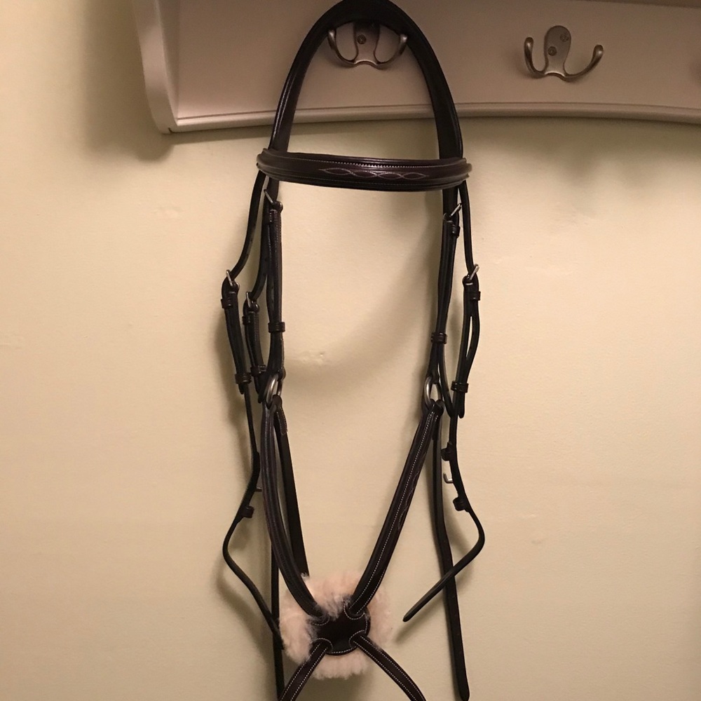 Italian Leather Bridle with Figure 8 Noseband